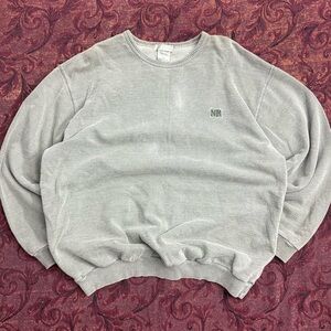 90s Northern Reflections Faded Olive Green Crewneck